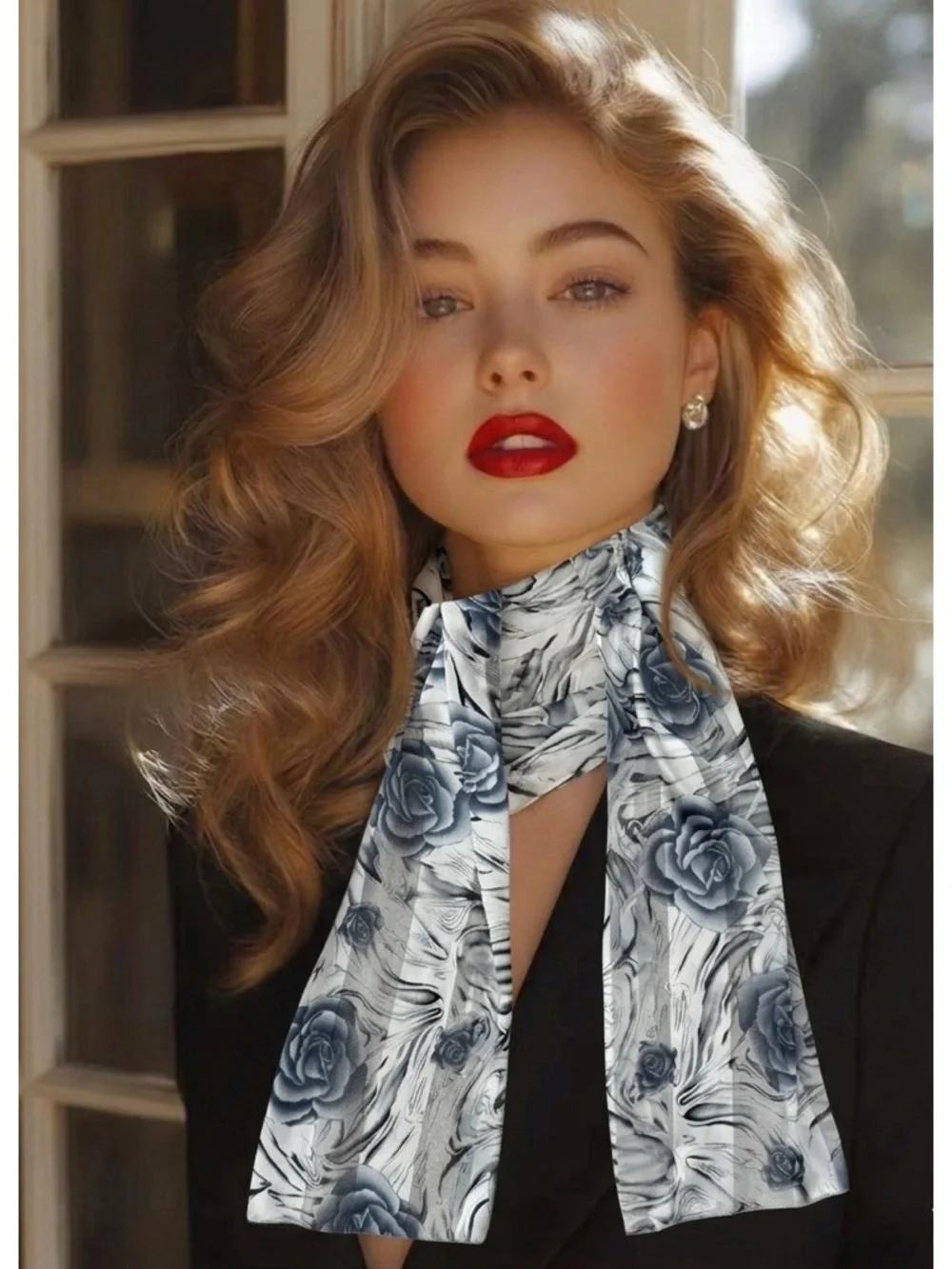 Vintage rose floral